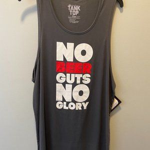 No Beer No Guts No Glory tank top - Rowdy Gentlemen - Large